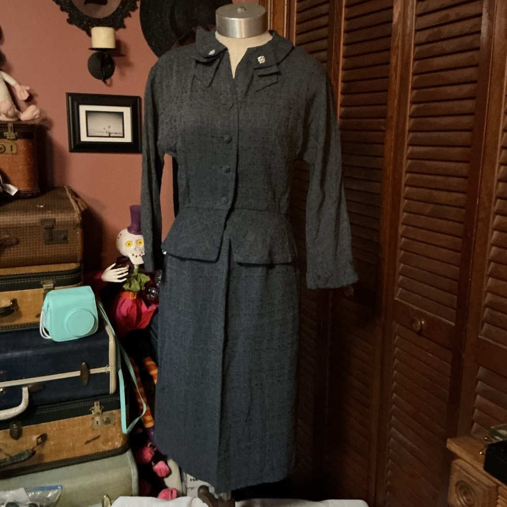 Vintage 1950’s 2pc rhinestone suit